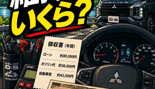 「デリカD5維持費は本当に高いのか？年間コストを実費で全部公開します」